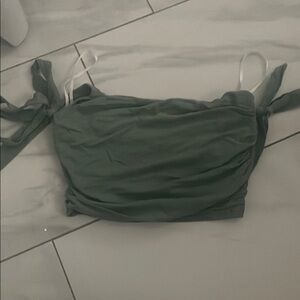 Women's Green Sleeveless Top